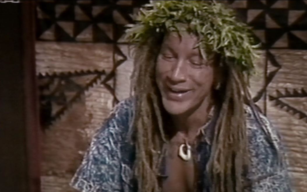 Bobby Holcomb, en 1984 sur le plateau de l'émission Tiare magazine, RFO Tahiti