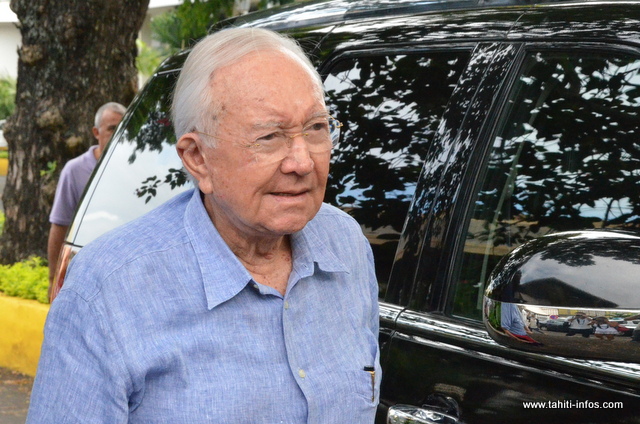 Gaston Flosse, le 11 décembre 2014