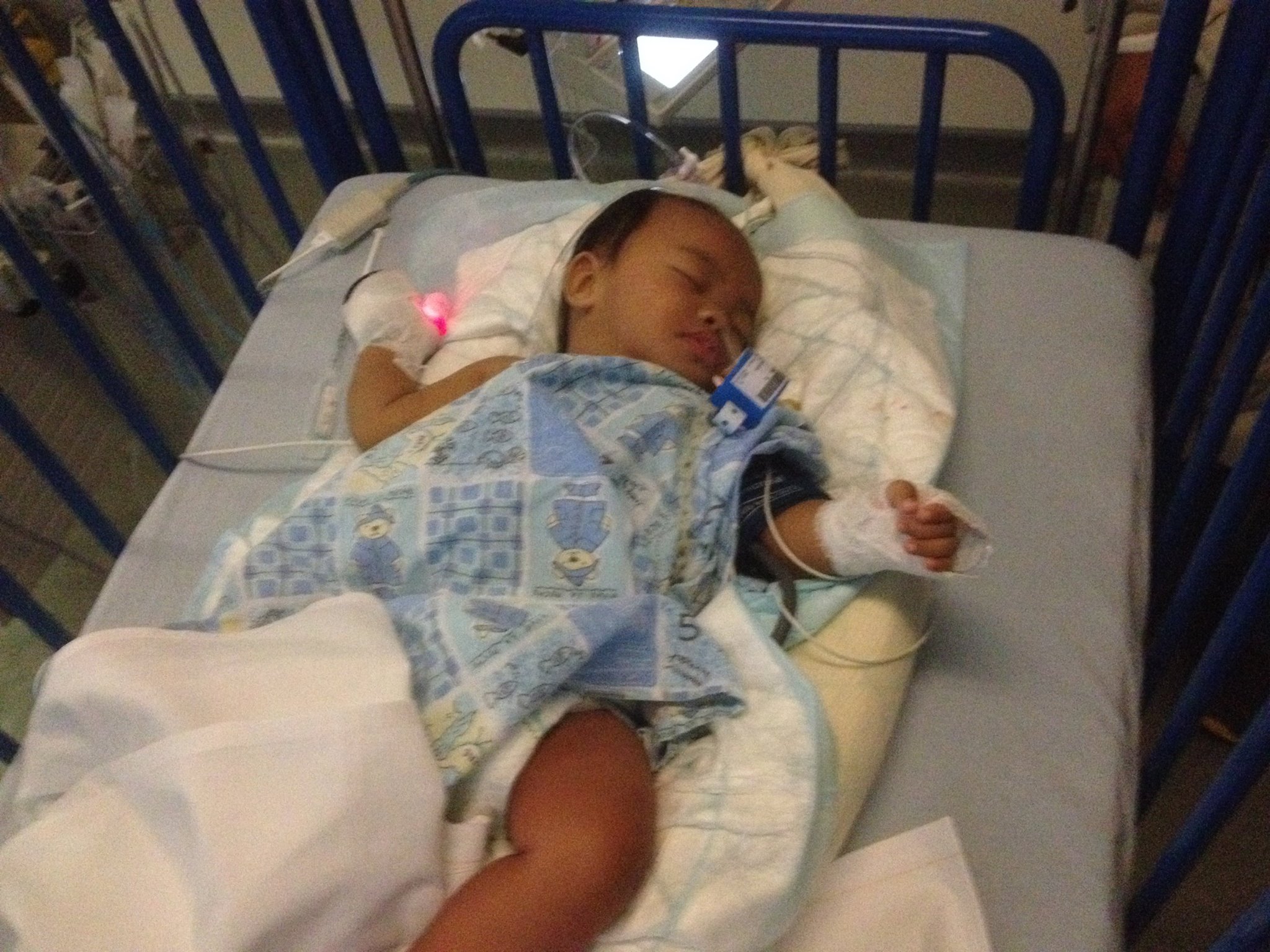 Juste après l'opération dans la salle de réveil