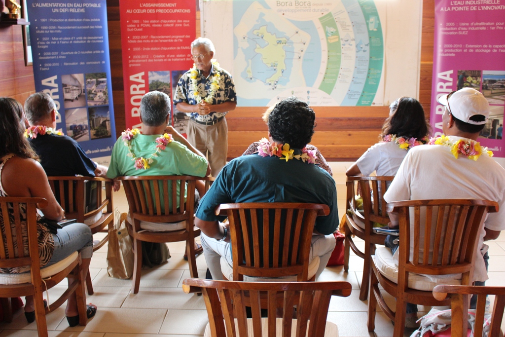 Le maire de Bora Bora a accueilli le syndicat Te Oropaa, la semaine dernière. Une réunion de présentation portant sur les sites environnementaux a été tenue dès leur arrivée, jeudi après-midi.