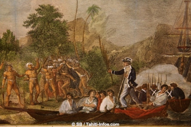 Selon Dreschel, les Européens ont utilisé une forme réduite de la langue polynésienne (un pidgin) pour être en contact avec les habitants du Pacifique dans les premières années de la colonisation avant d'imposer l'anglais ou d'autres langues européennes.