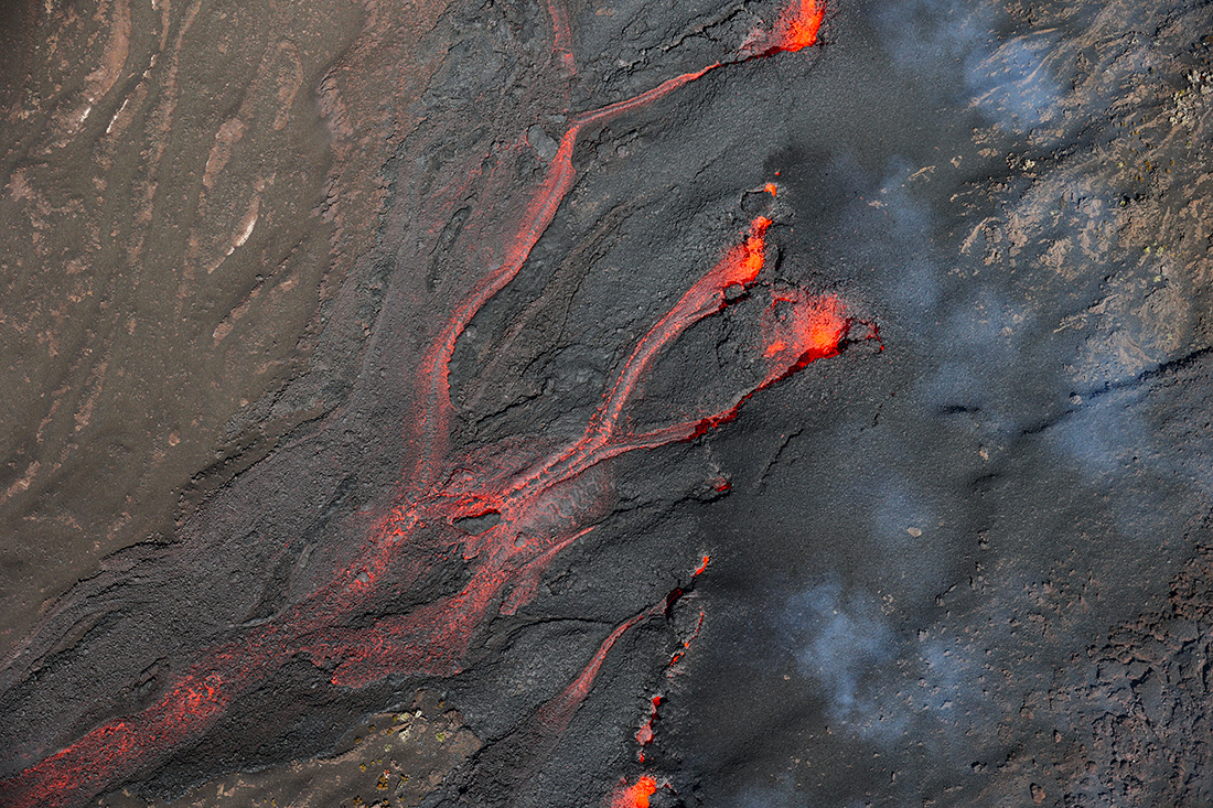 La Réunion fin de l'éruption du Piton de la Fournaise