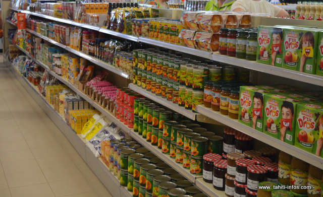 Indice des prix en baisse, mais prix de l'alimentation en hausse