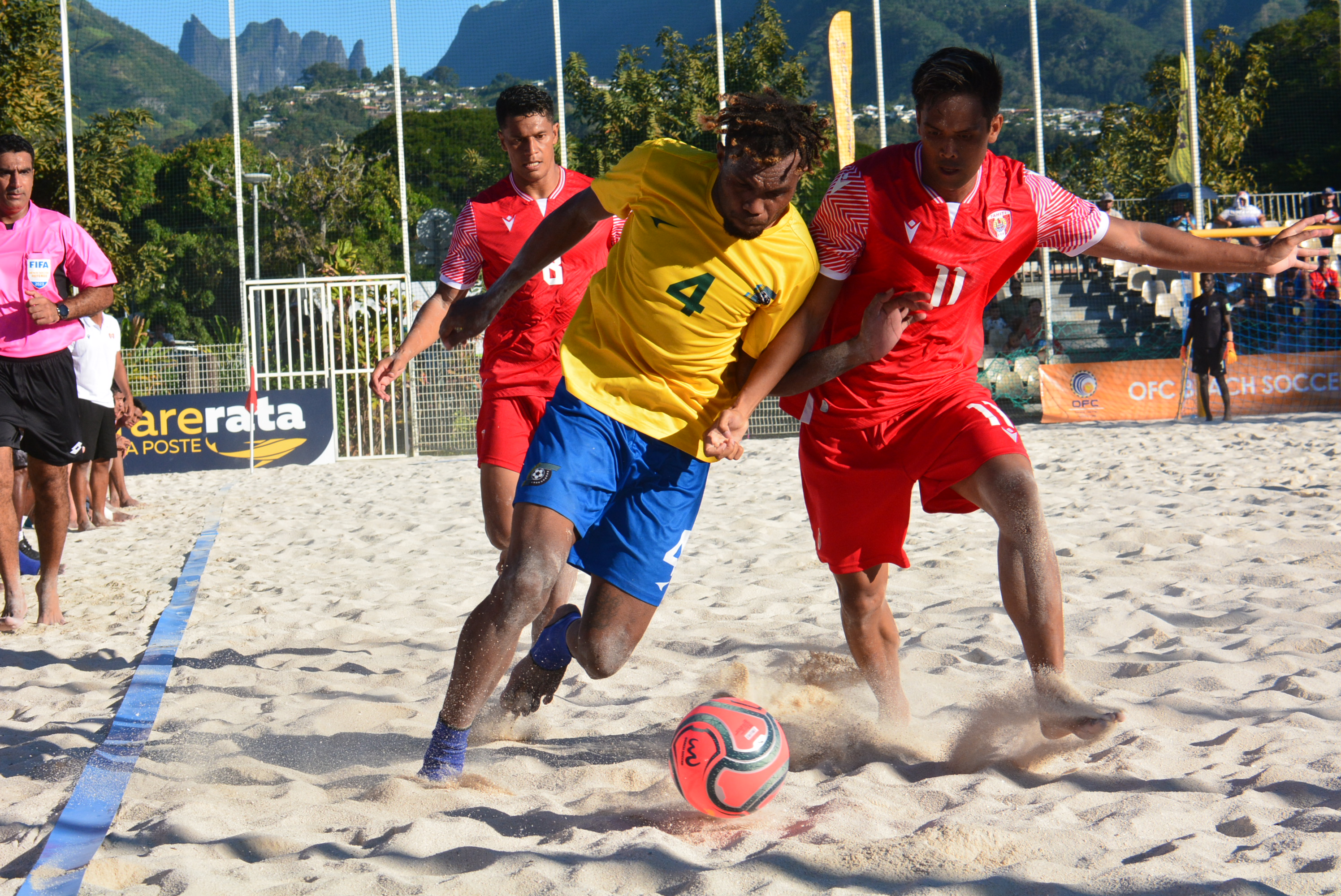 Teaonui Tehau et ses partenaires des Tiki Toa ont su répondre au défi physique imposé par les Îles Salomon.