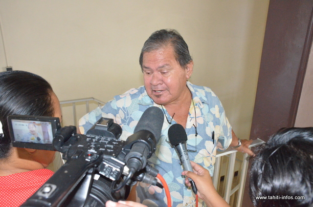 Teina Maraeura, a été réélu à la mairie de Rangiroa lors des municipales de 2014