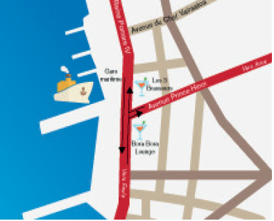 Les nouveaux sens de circulation avec la disparition programmée du rond-point du Pacifique dans quelques mois.