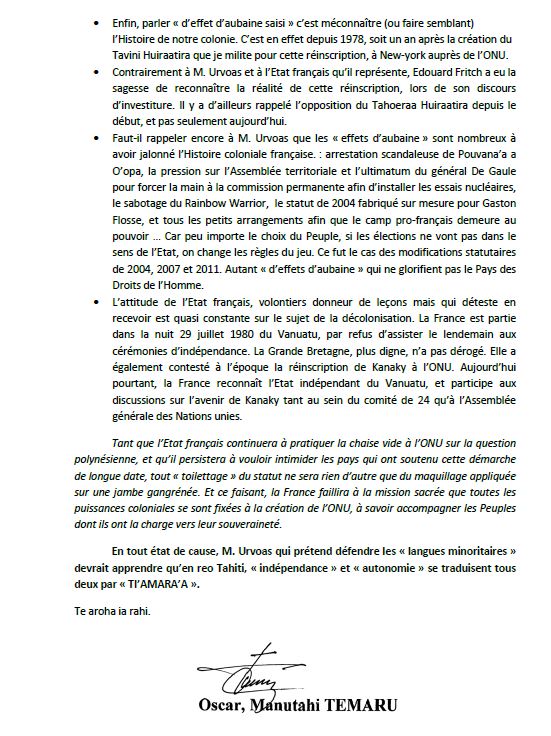 Communiqué de l'UPLD: "De Droite ou de Gauche, l’Etat français reste colonial!"