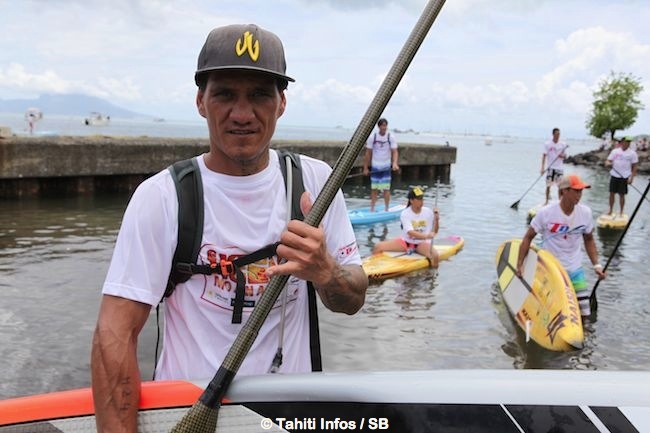 Bruno Tauhiro est passé du va'a au SUP