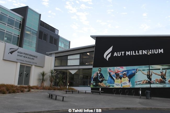 Les deux Tahitiens ont été accueillis au National Training Center de Auckland, réservé aux sportifs de haut niveau