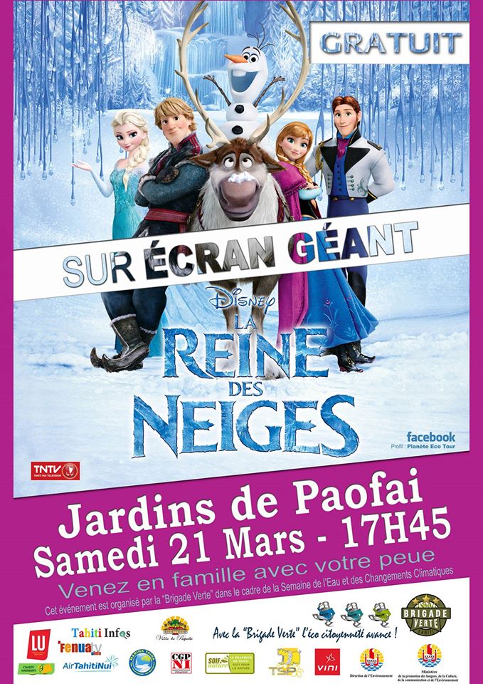 Une projection gratuite de la Reine des Neiges le 21 mars