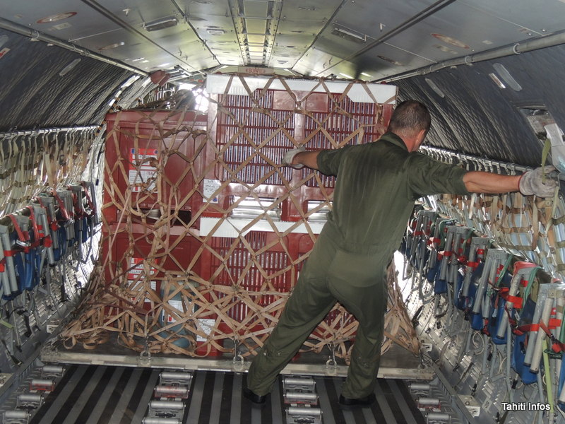 Chargement à bord du Casa