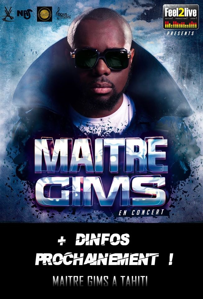Maître Gims en concert à To'ata le 15 mai