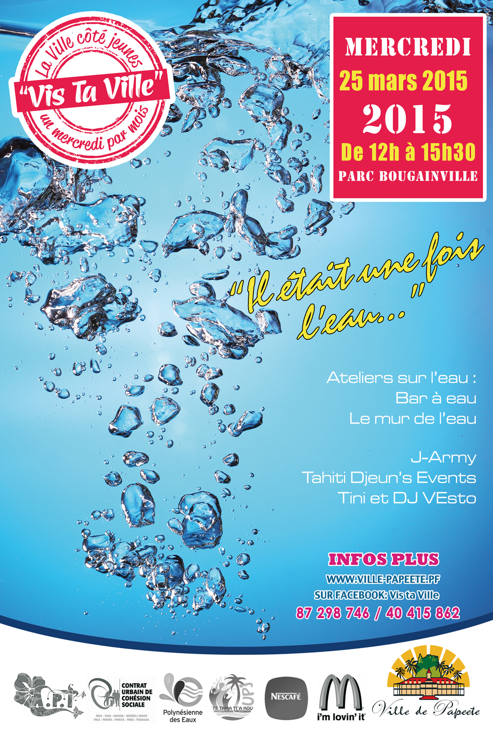 Vis ta ville ce mercredi sur le thème «  Il était une fois l’eau… »