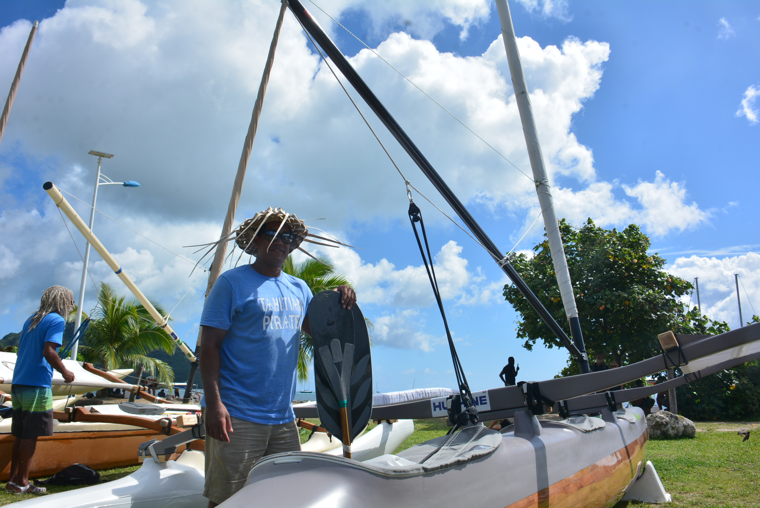 Teiva Véronique l'un des fervents défenseurs de la navigation traditionnelle au fenua.