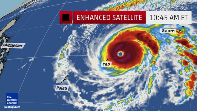 Dans le Pacifique, Maysak est en train de devenir un super-cyclone