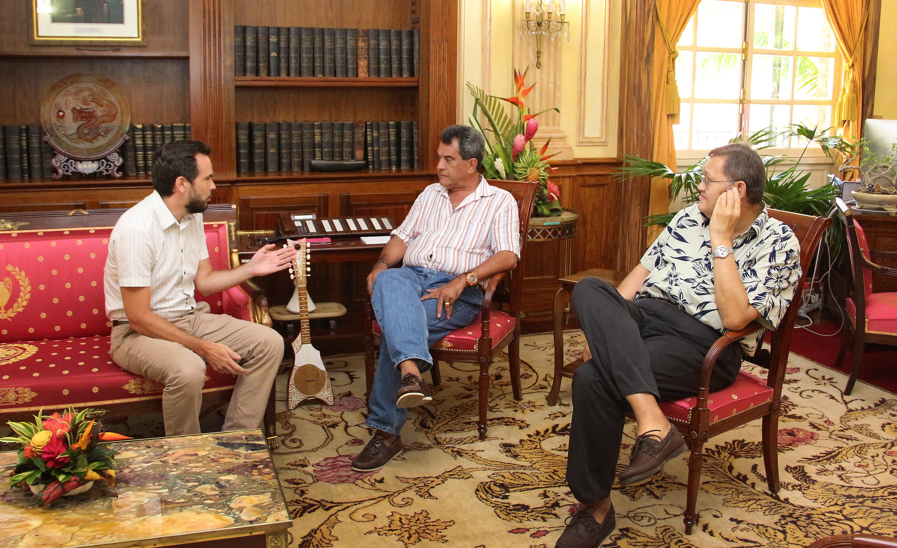 Le Président reçoit la visite du nouveau directeur des centres pénitentiaires en Polynésie française