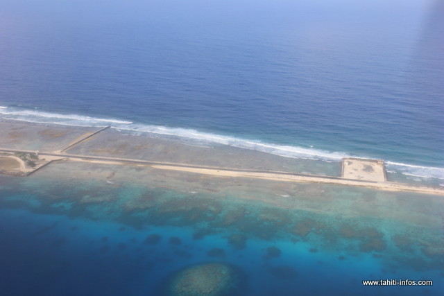 Atoll de Moruroa. Crédit photo : Archive TI.