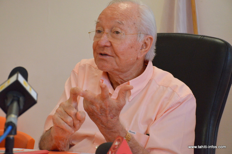 Gaston Flosse : "Edouard s’exclura de lui-même" du Tahoera'a