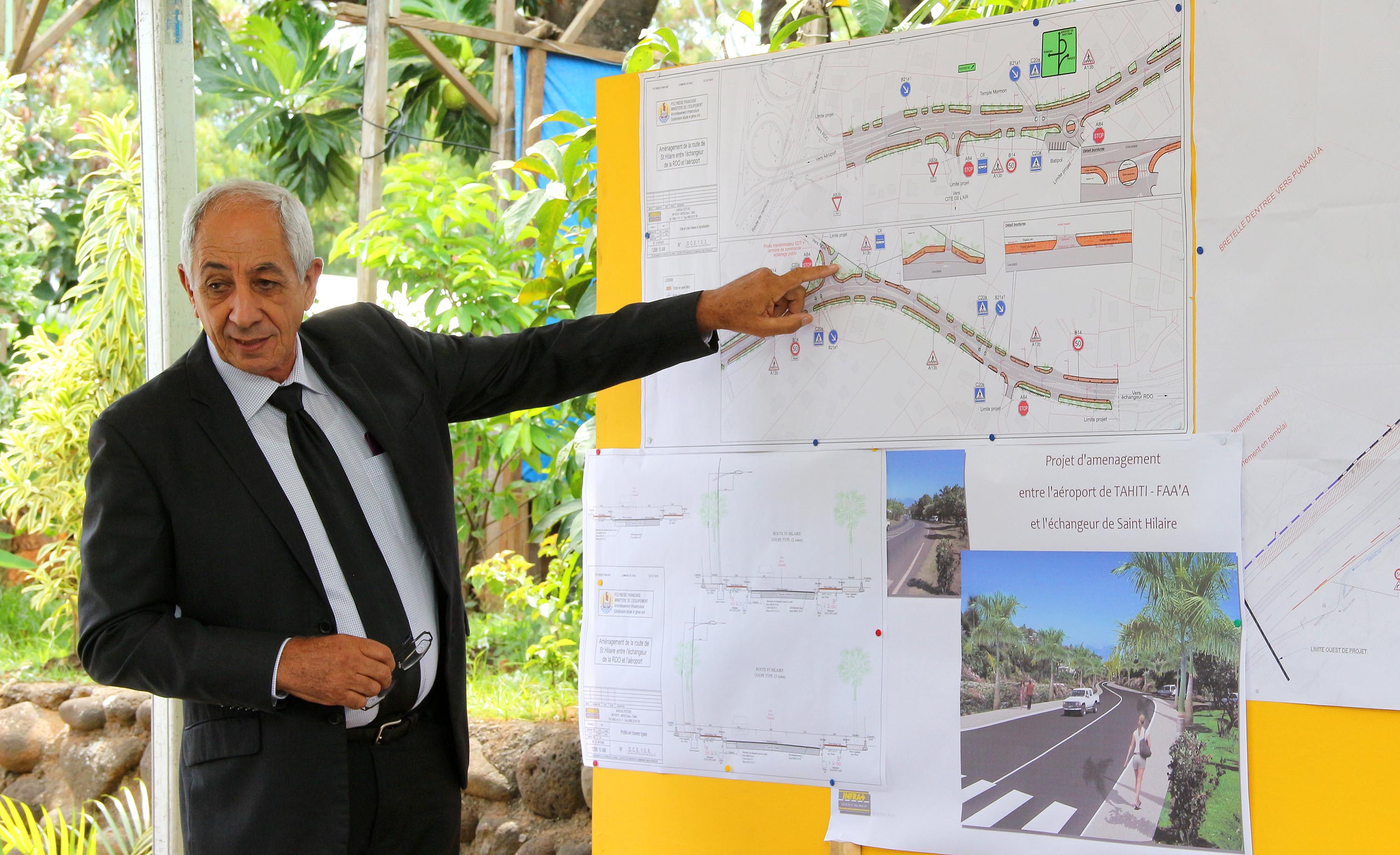 Faa'a : la  route reliant l’aéroport à l’échangeur de la RDO inaugurée