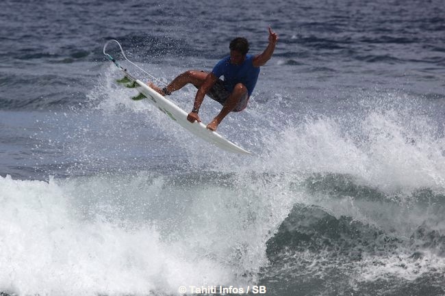 Tereva David est éliminé mais sort la tête haute de la compétition car il a su proposer un surf varié