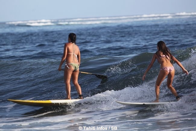 Beaucoup de filles lors de la free session...et quelques SUP...