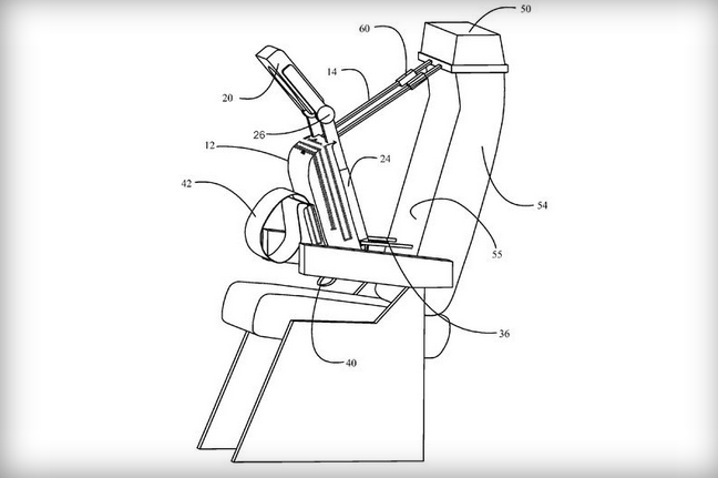 Boeing invente le "siège à câlins" pour dormir verticalement et confortablement [?] en eco