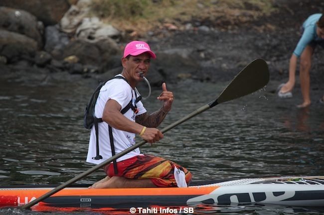 Bruno Tauhiro a largué tout le monde en SUP