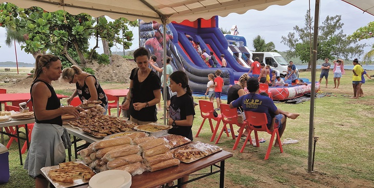 La bibliotheque de bora bora en fête