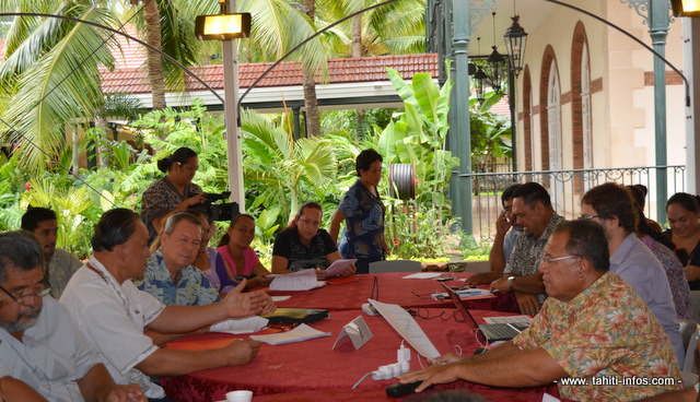 Le 12 décembre 2014, les tavana (ou leurs représentants) des 48 communes de Polynésie discutaient avec le Pays et l'Etat du contrat de projets Etat/Pays/communes et de la création d'une fiscalité communale propre. Après ce débroussaillage place aux réflexions d'un comité de travail ad hoc.