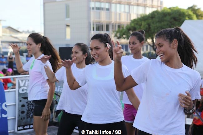 Miss Tahiti : Les candidates 2015 présentées à la ‘Color Fun Run’