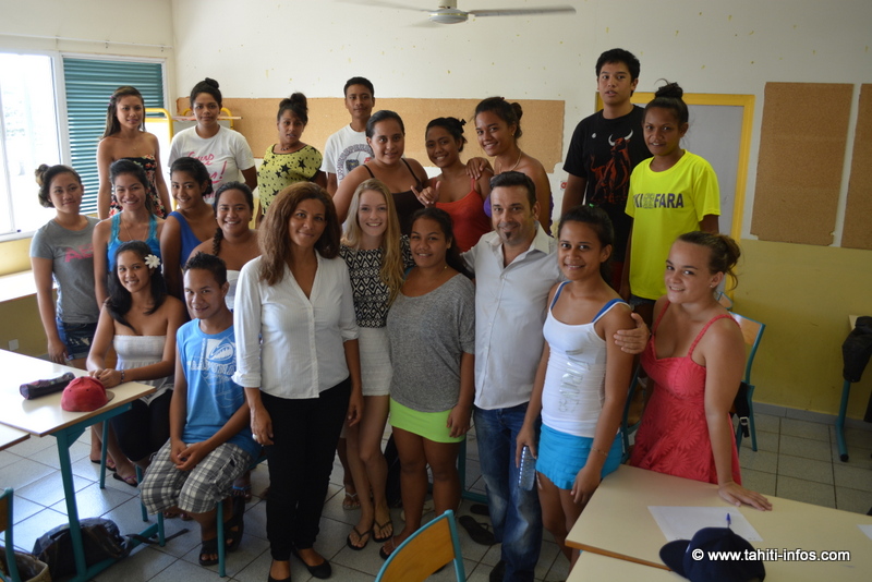 Nadia Berrahou, Léo Marais et la classe de terminale TASSP