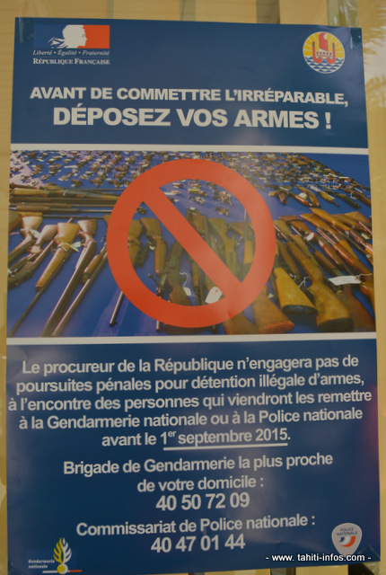 Opération "Déposez les armes" à la gendarmerie et à la DSP