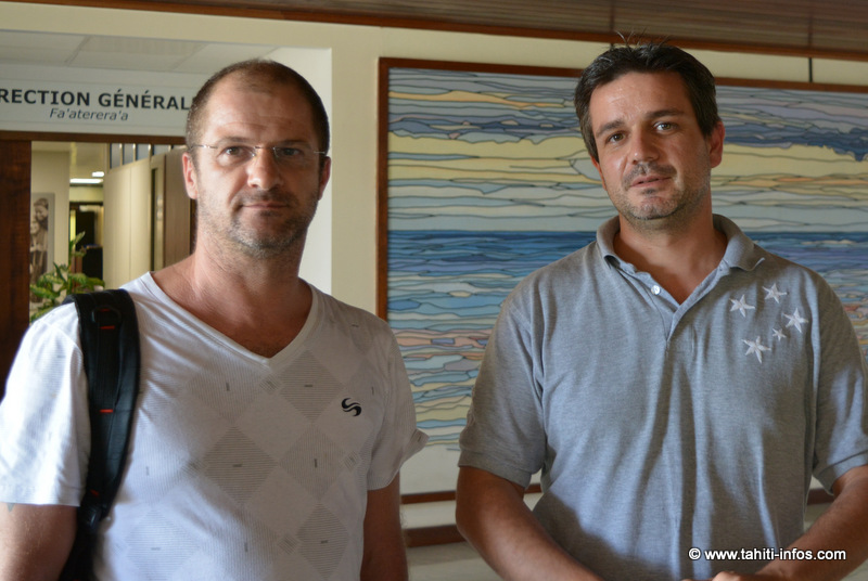 Yohann Guibard et Jérôme Fernandez, les deux dirigeants du syndicat des infirmiers libéraux de Polynésie française
