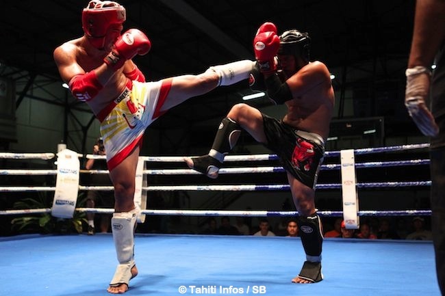 Michel teata s'est incliné par décision de l'arbitre face à Hans Tinomoe du Team Arupa.