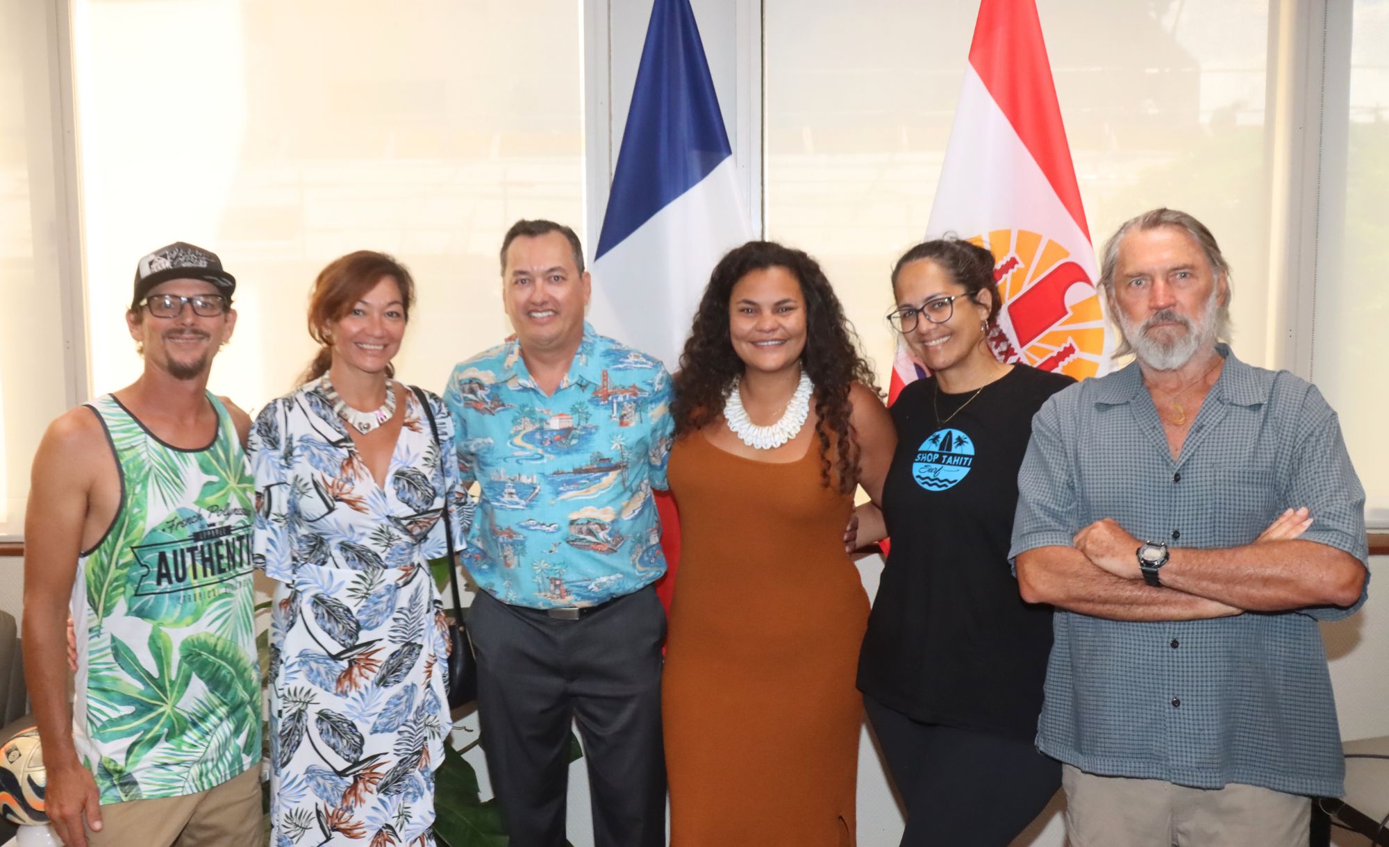 Nahema Temarii rencontre la fédération tahitienne de surf