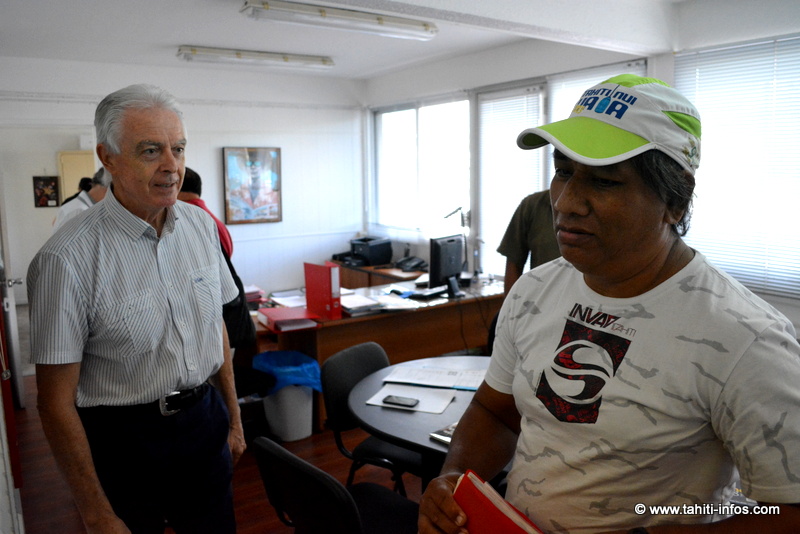 Pierre Marchesini, directeur de publication de La Dépêche, après une première réunion de négociation