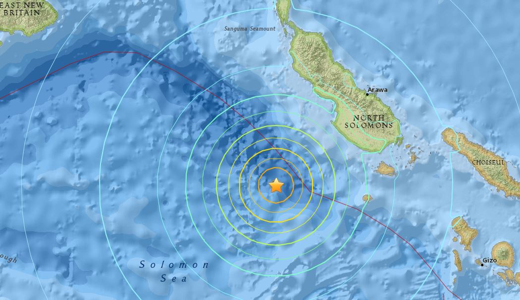 Fort séisme au large de Tonga