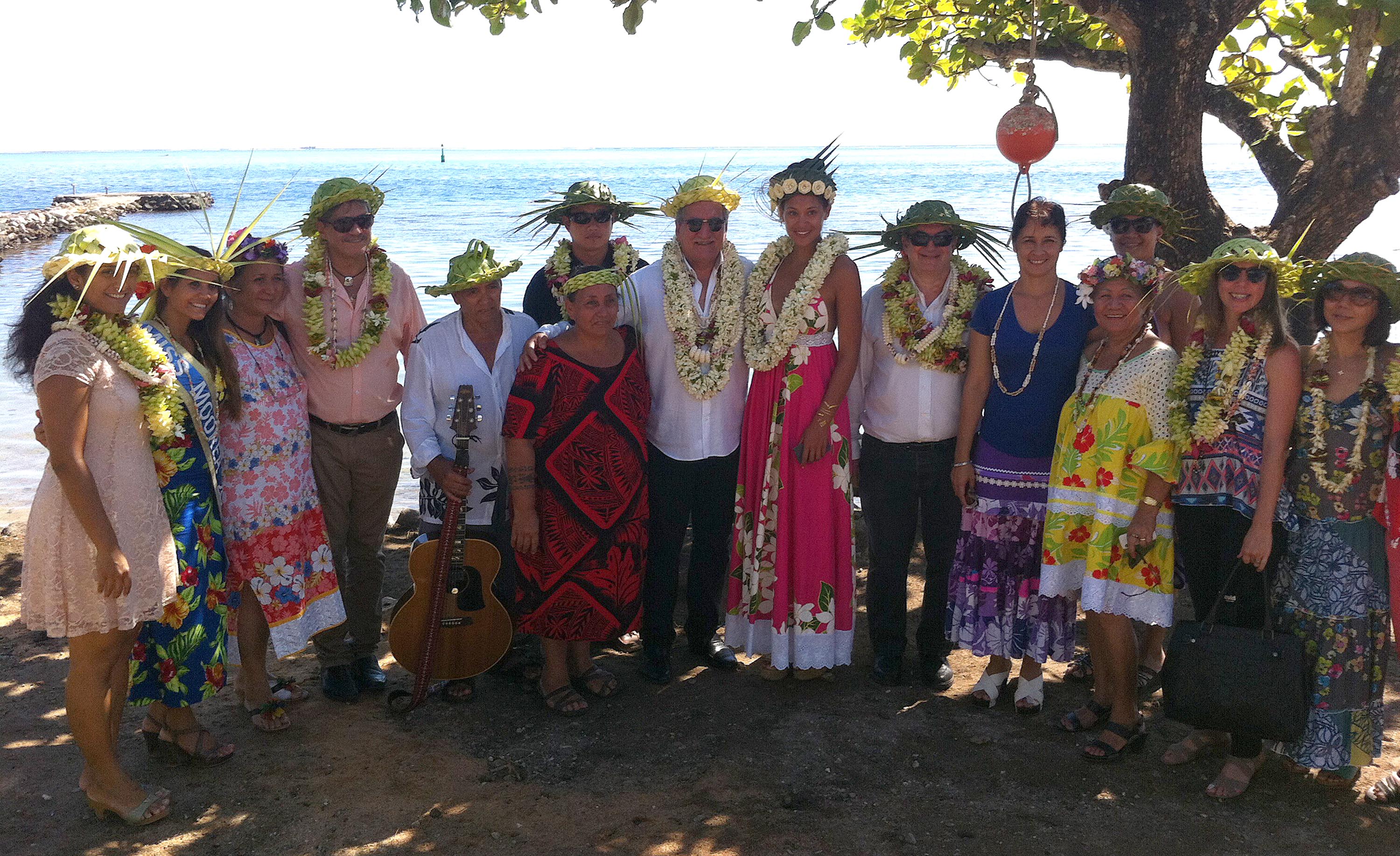 Le jury du concours "J’embellis ma commune" à Moorea