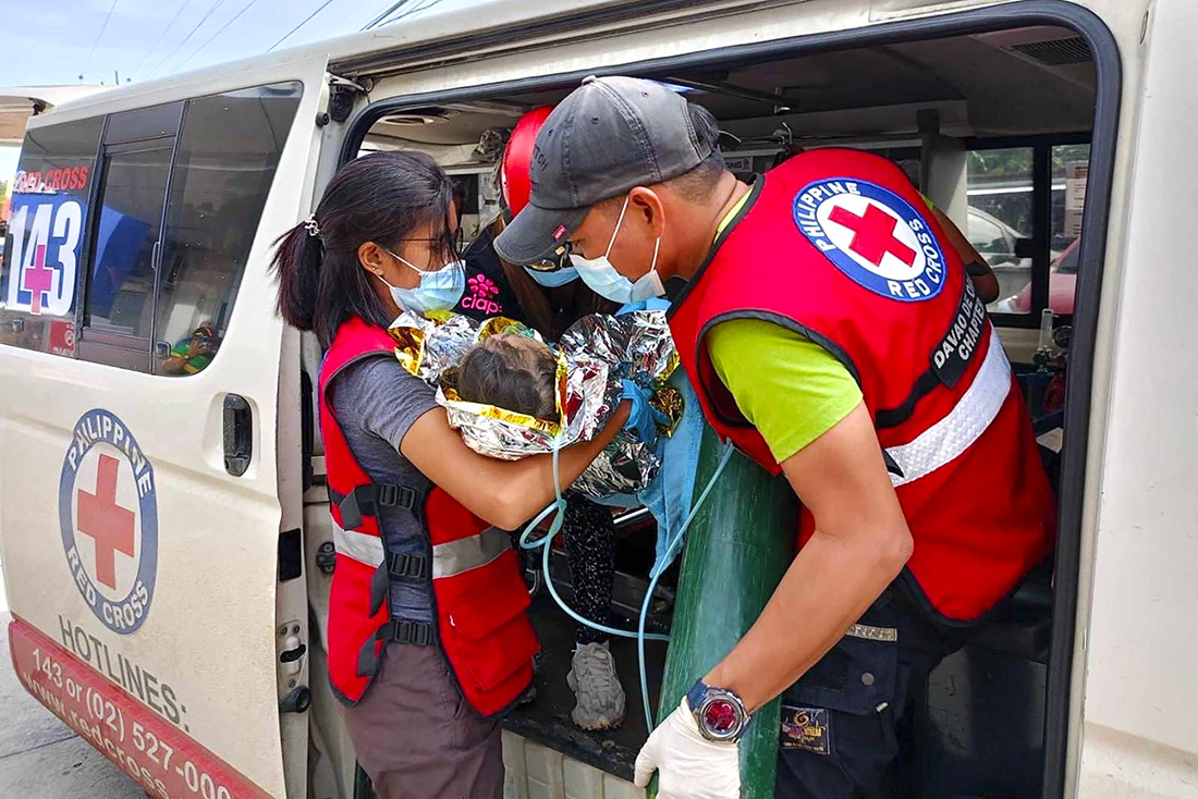 Crédit Handout / Philippine Red Cross - Davao de Oro Chapter / AFP