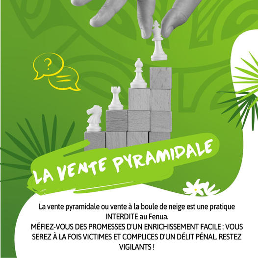 ​LA DGAE alerte sur les ventes pyramidales