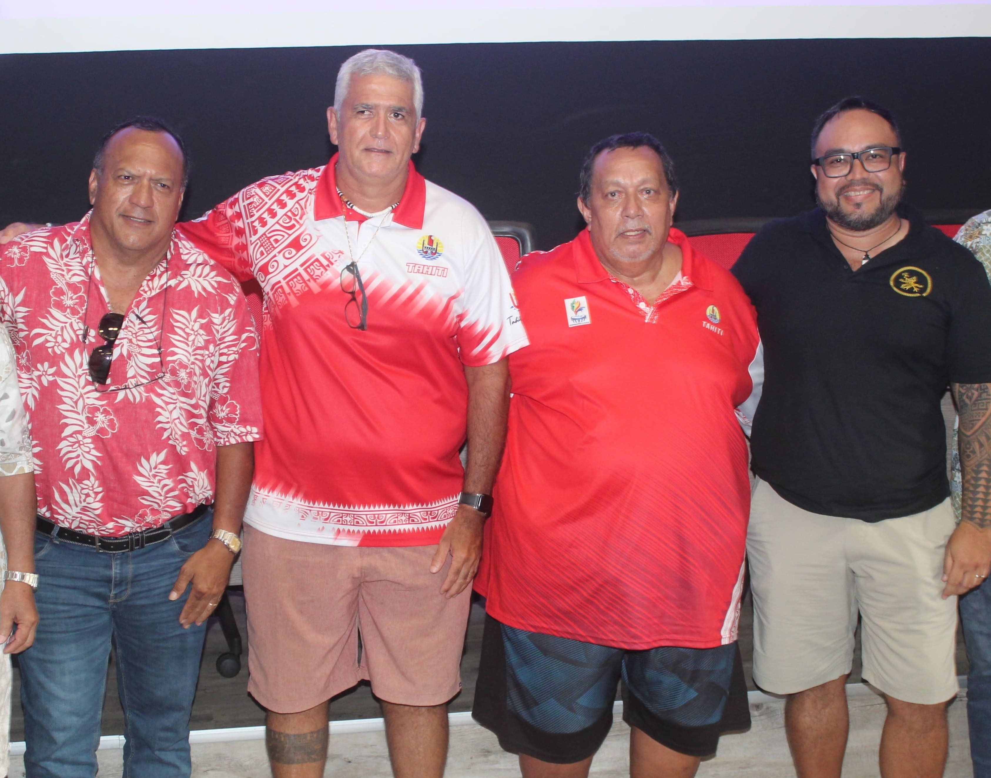 Louis Provost (au centre en rouge) a été réélu à la tête du COPF pour quatre ans. Il sera entouré en grande partie de l’équipe qui l’accompagnait lors de sa précédente mandature.
