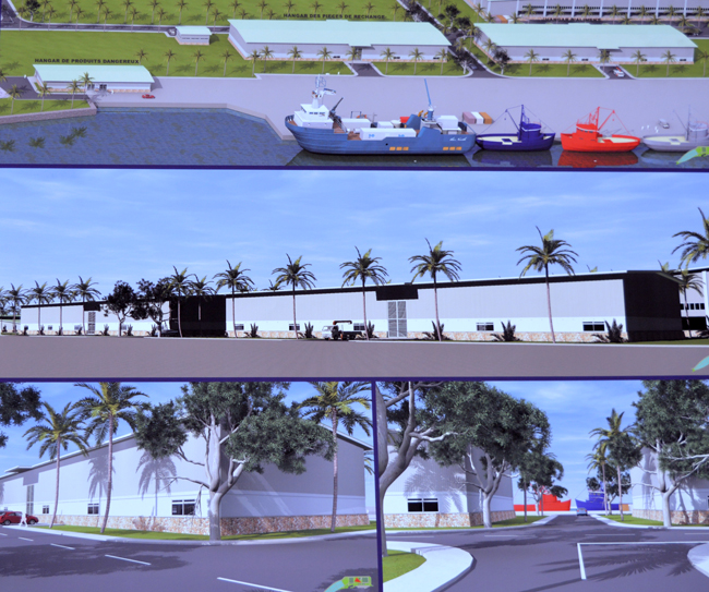 Une projection de ce que serait une partie de la ferme aquacole de Hao, telle que présentée lors de l'inauguration officielle du projet le 6 mai dernier.