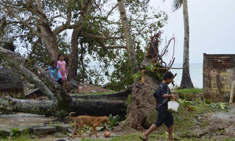 En avril dernier, le typhon Maysak a gravement touché l’État de Chuuk et les îles périphériques de Yap.