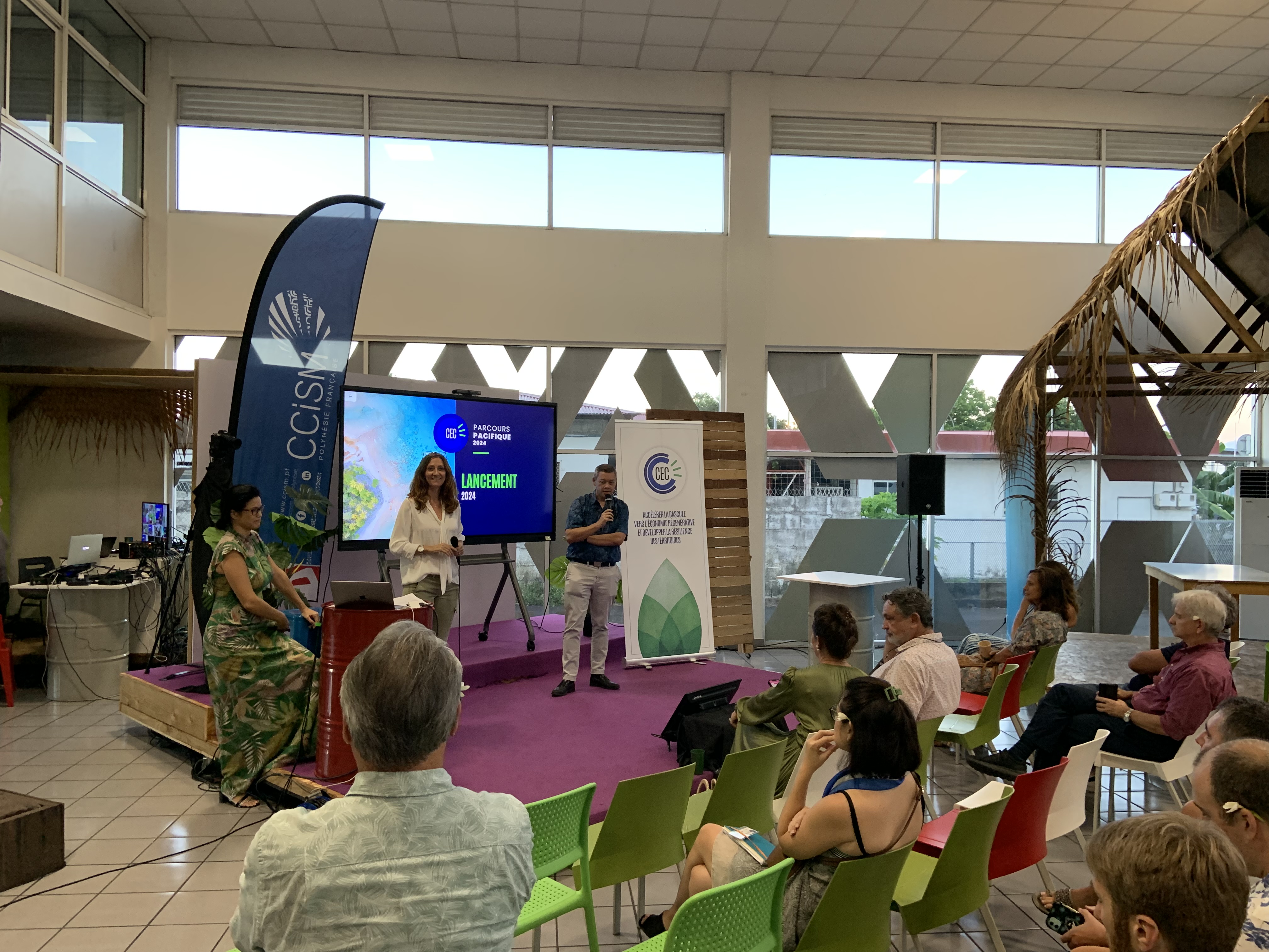 La convention des entreprises pour le climat a réuni pour la première fois ce mardi les 27 entreprises participantes à l’opération en Polynésie. Crédit photo : Thibault Segalard.