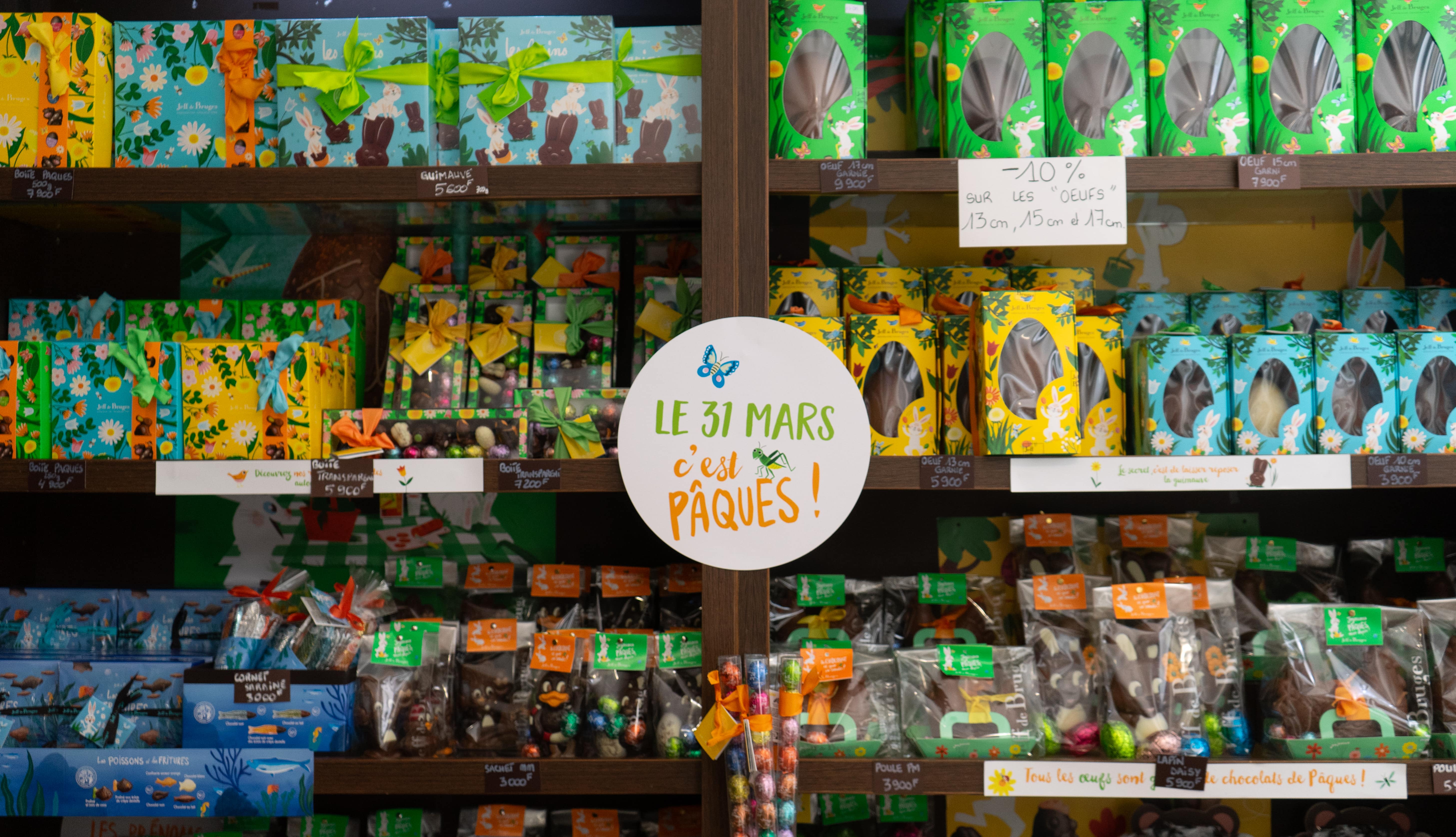 La boutique Jeff de Bruges du centre commercial Pacific Plaza à Faaa.  Crédit : Tom Larcher