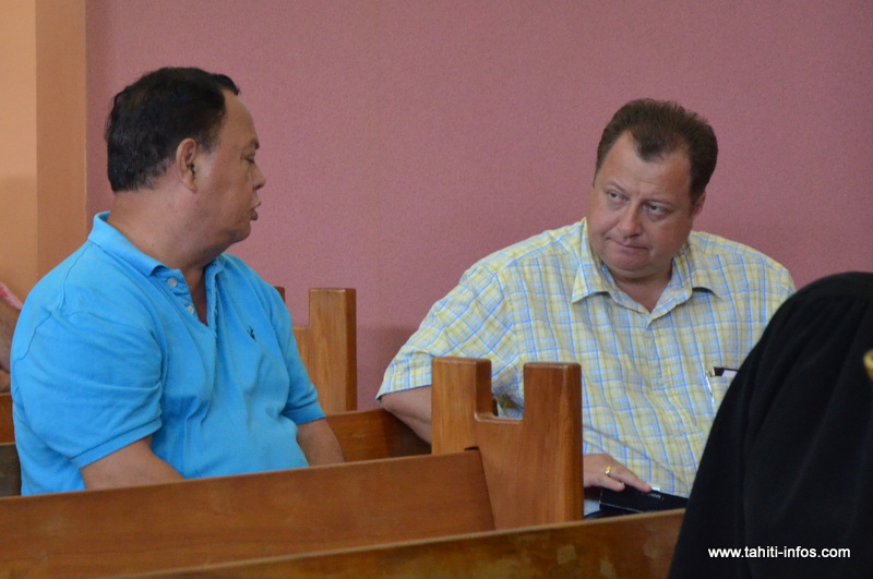 Brunos Sandras et Cyril Le Gayic, en novembre 2012 lors du procès en appel des emplois fictifs