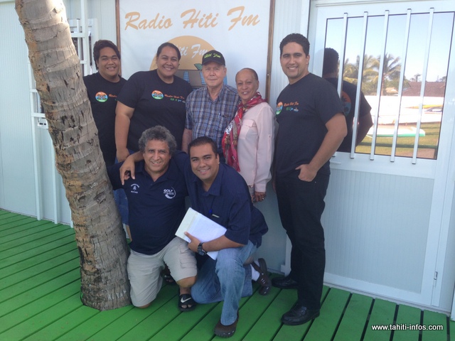 L'équipe de Hiti FM au grand complet