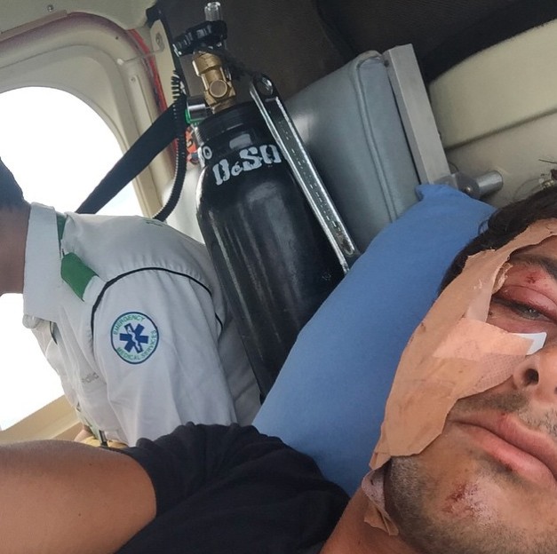 Jérémy Florès a dû attendre 24H avant d'être rapatrié en hélicoptère