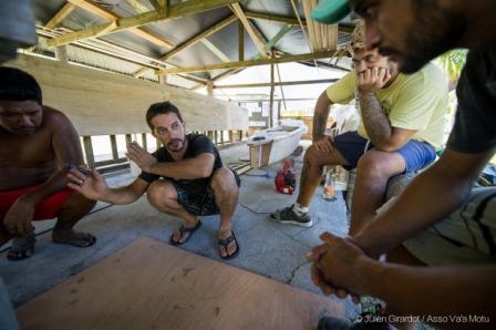 Projet Va’a Motu : la pirogue se met à l’eau