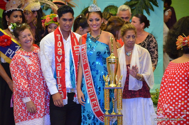 Urariimarotini HAMBLIN et Marurai TAVAE élus MISS et MISTER TOAVAITEA 2015